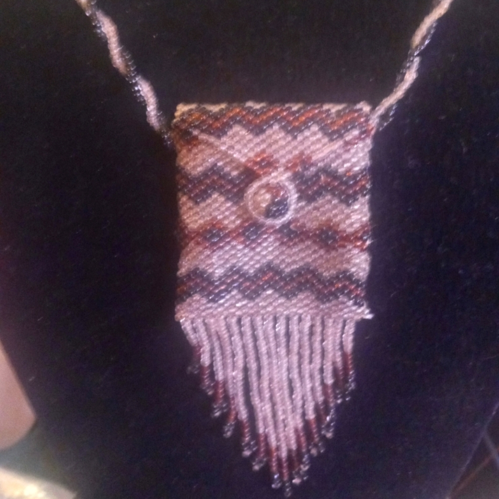 Vintage Native American beaded coin purse